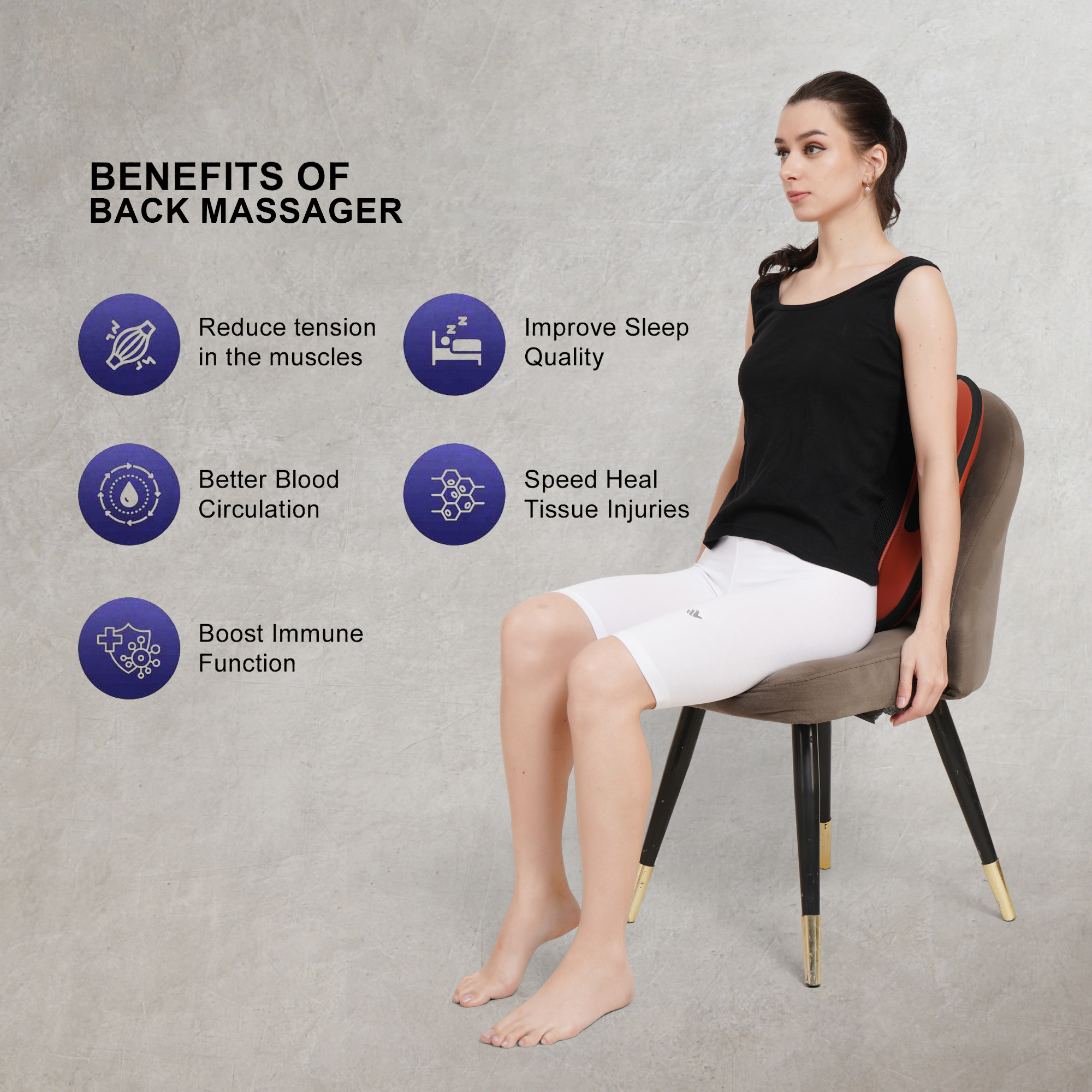 Shiatsu Back Massage Cushion - Gallery
