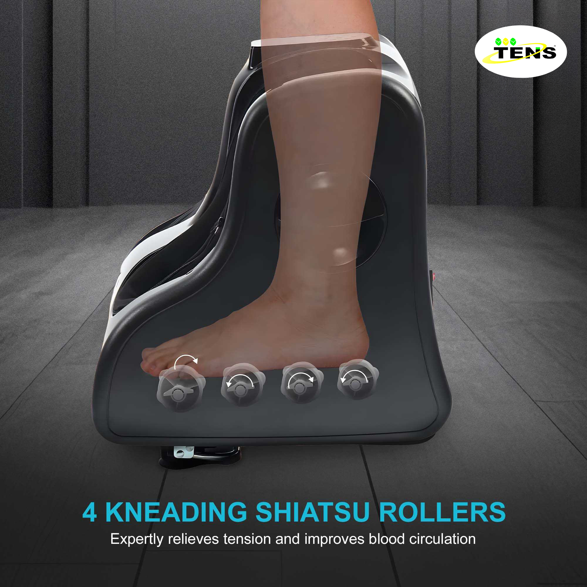 TENS-4 Black Leg Massager - Gallery