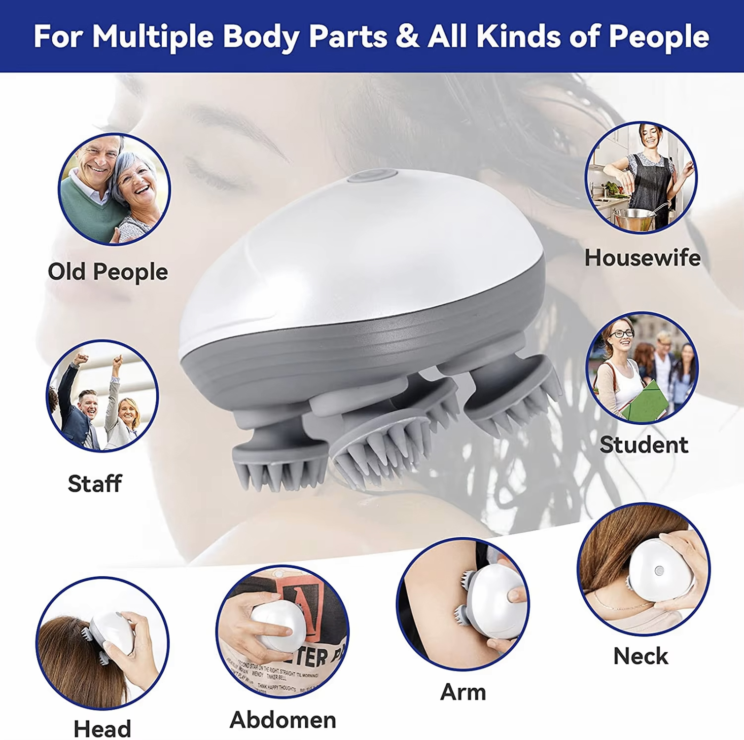Electric Scalp Massager - Gallery