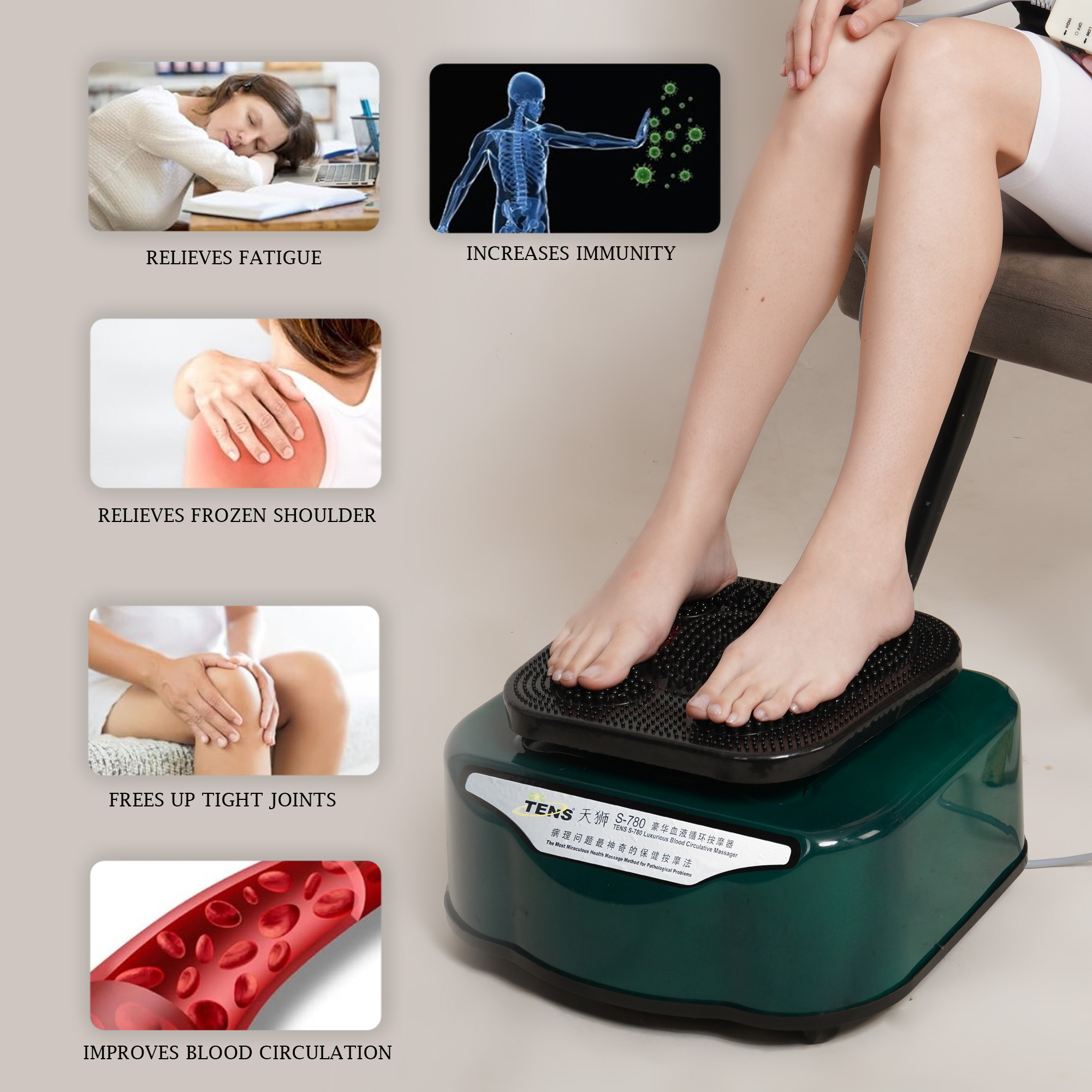 TENS S-780 Blood Circulation Massager - Gallery