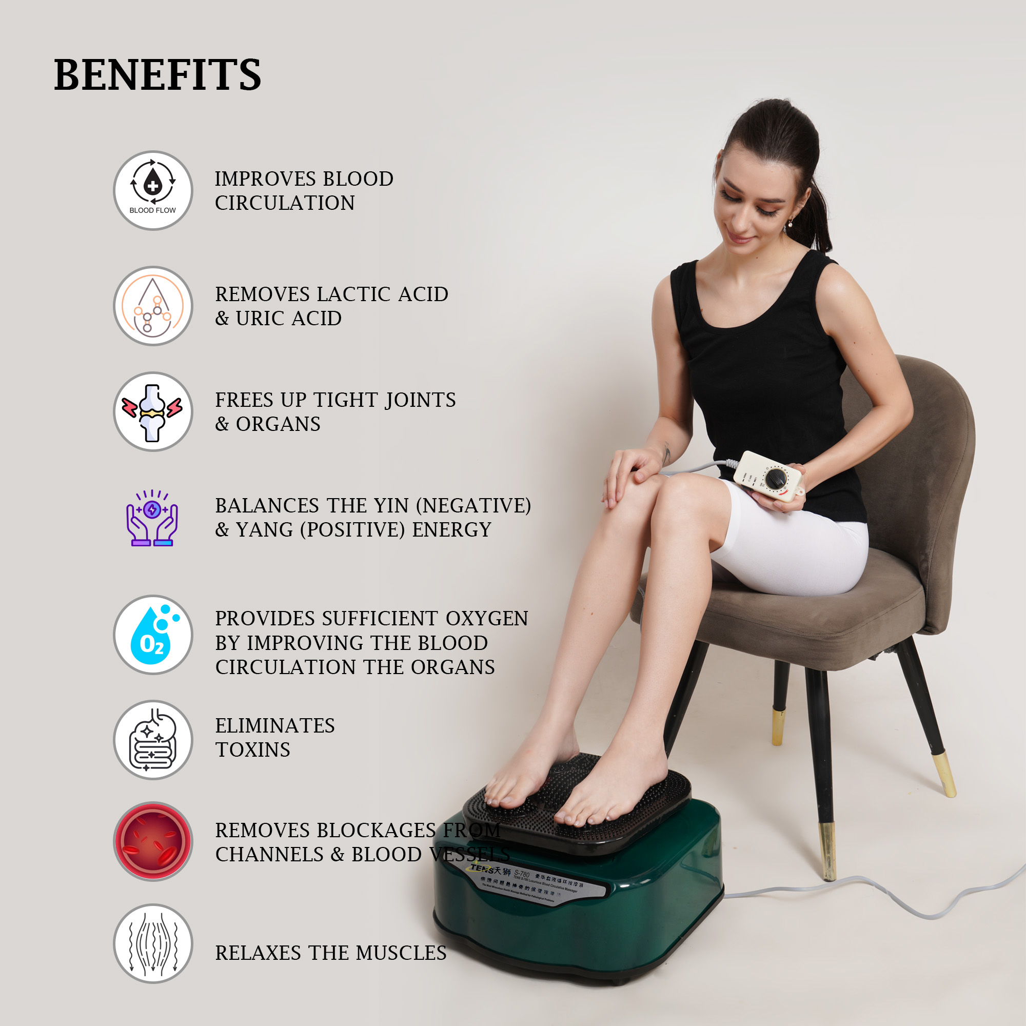 TENS S-780 Blood Circulation Massager - Gallery