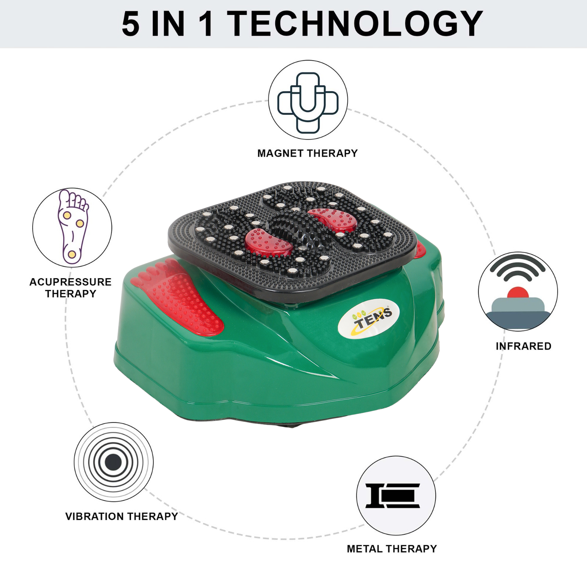TENS Spiral Vibration Blood Circulation Massager T-20 - Gallery