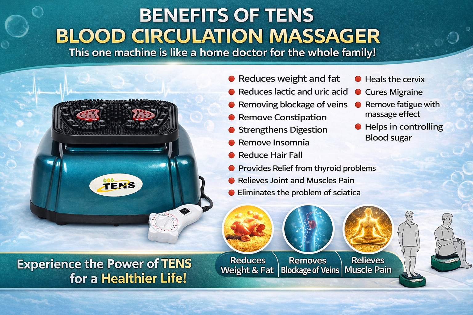 TENS Blood Circulatory Massager Machine T-30 - Gallery