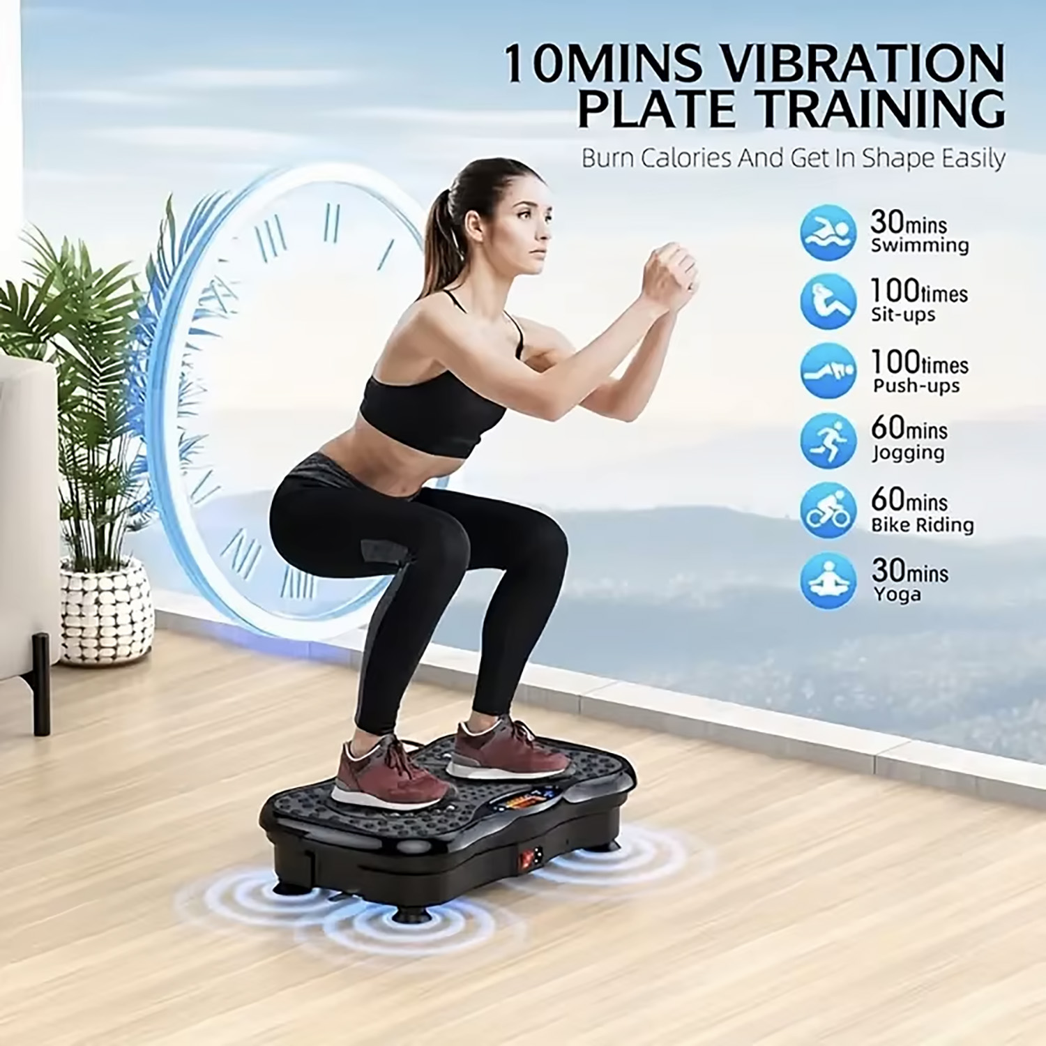 TENS Full Body Vibration Plate Fitness Massager - Gallery