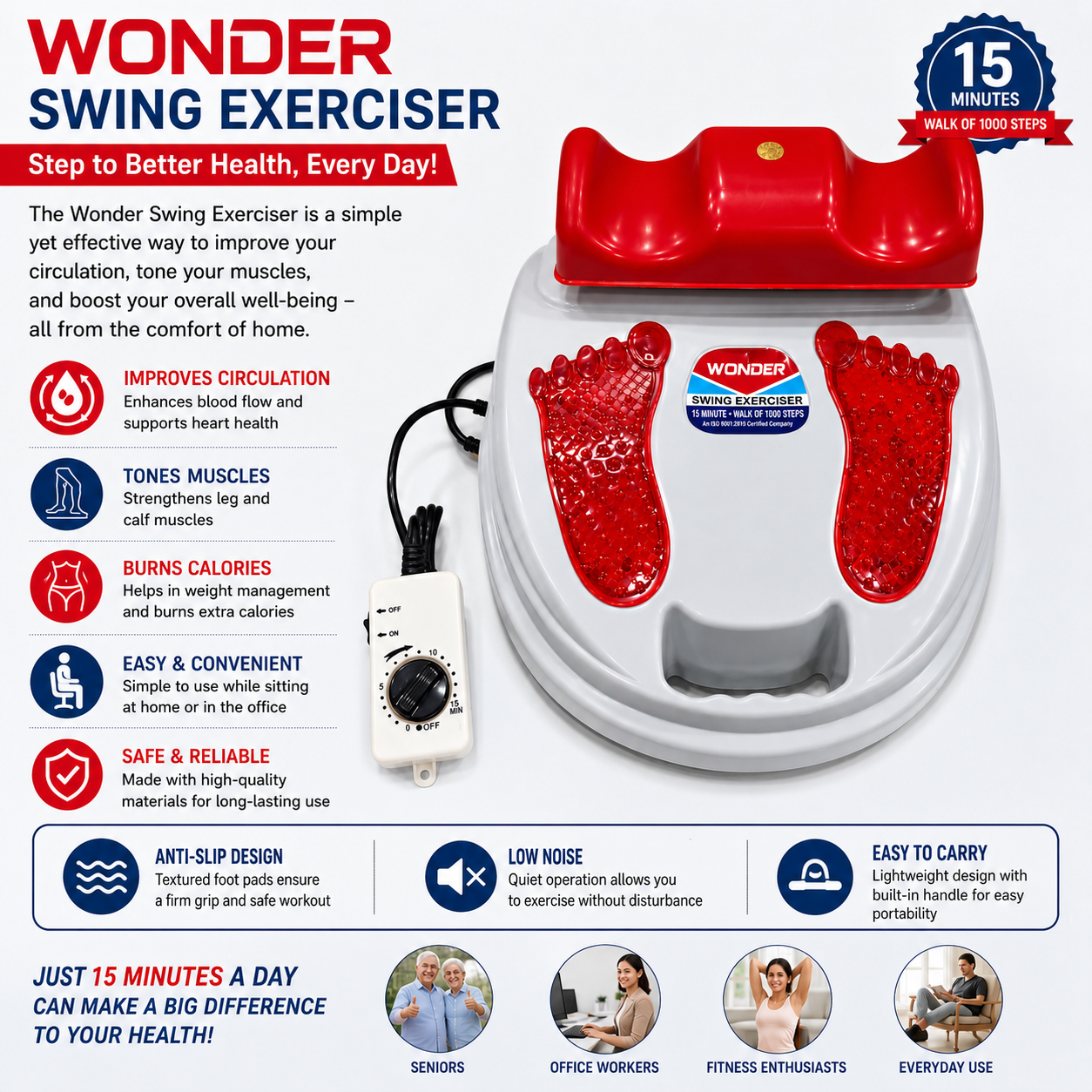 Wonder Full Body Swing Exercise Machine - Gallery