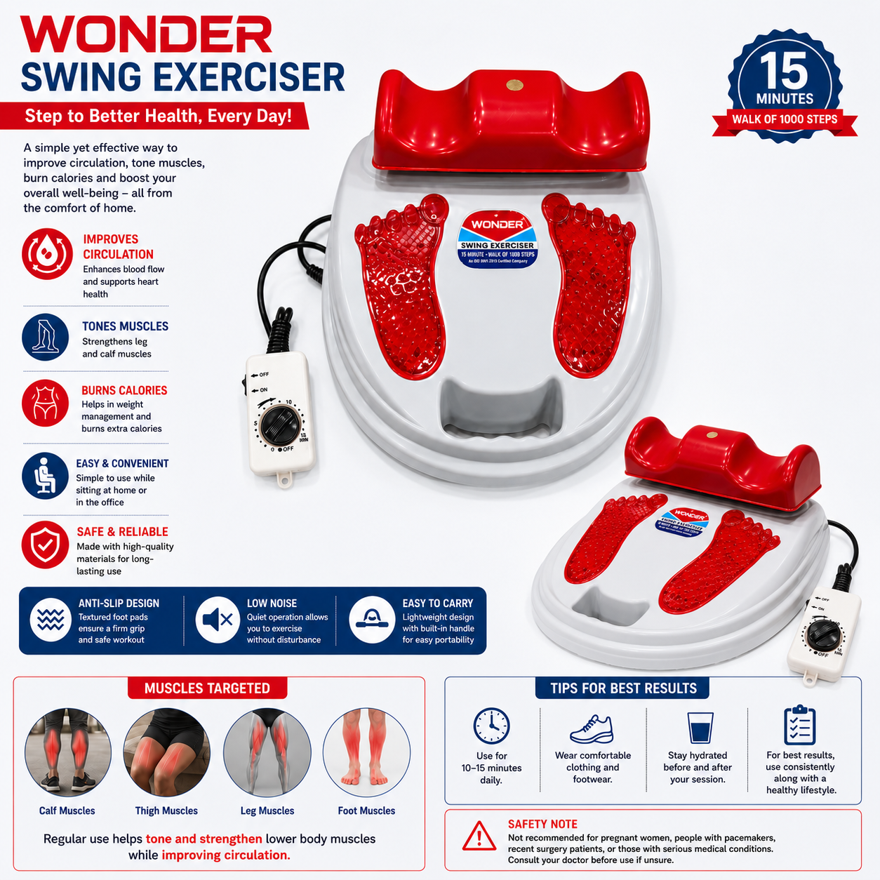 Wonder Full Body Swing Exercise Machine - Gallery
