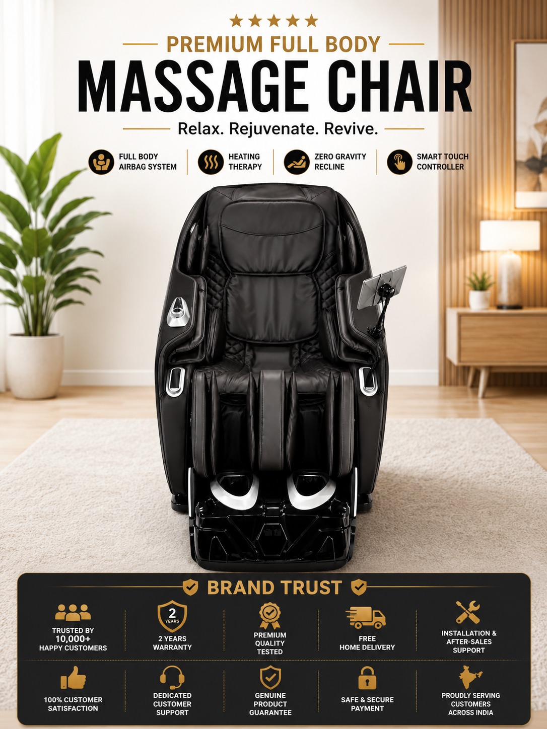 TENS ULTRA LUXURY 7D MASSAGE CHAIR - Gallery