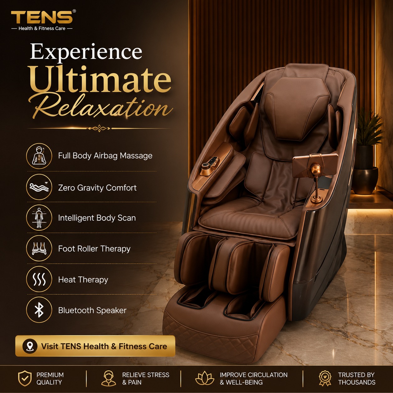 TENS ULTRA LUXURY 5D MASSAGE CHAIR - Gallery