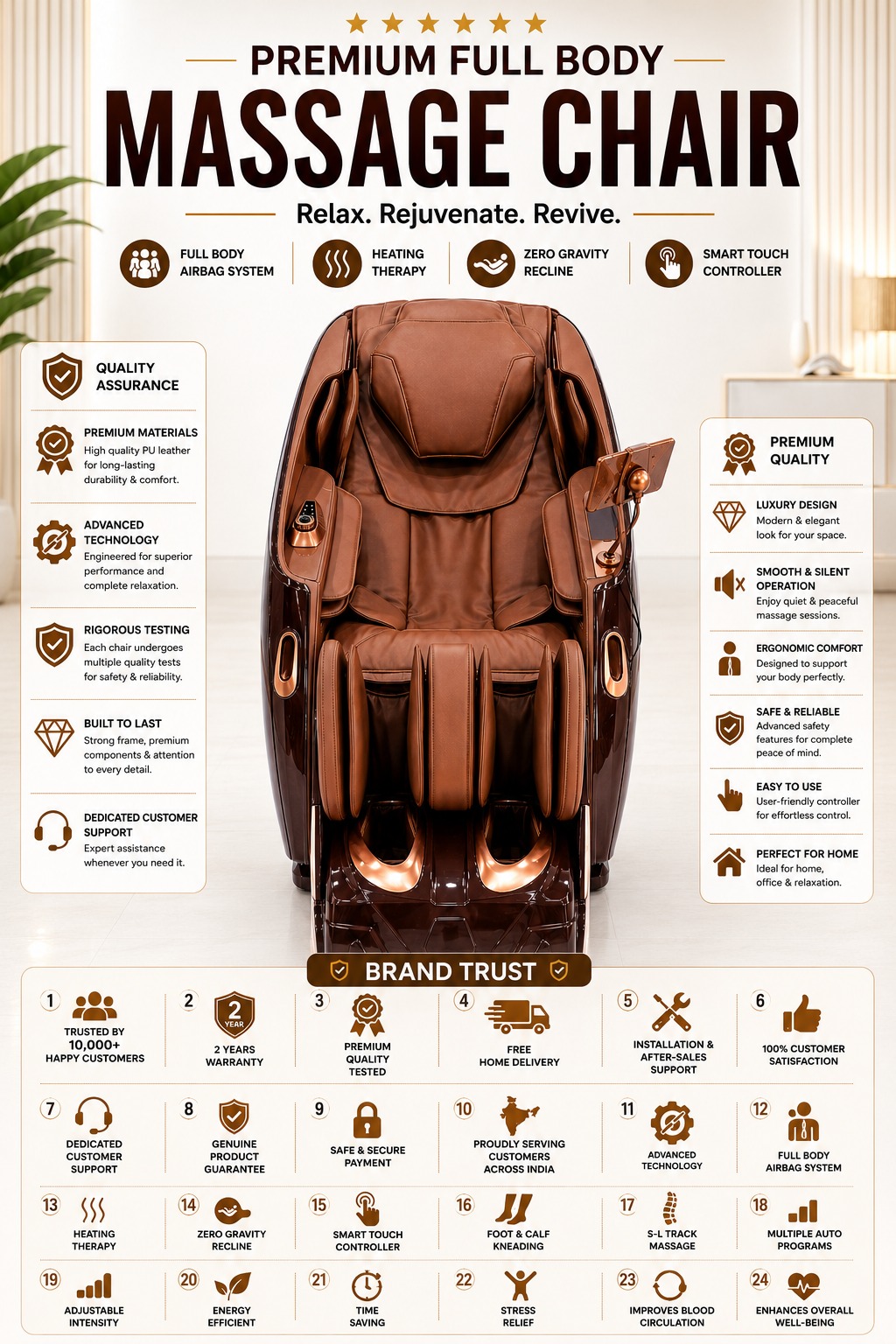 TENS ULTRA LUXURY 5D MASSAGE CHAIR - Gallery