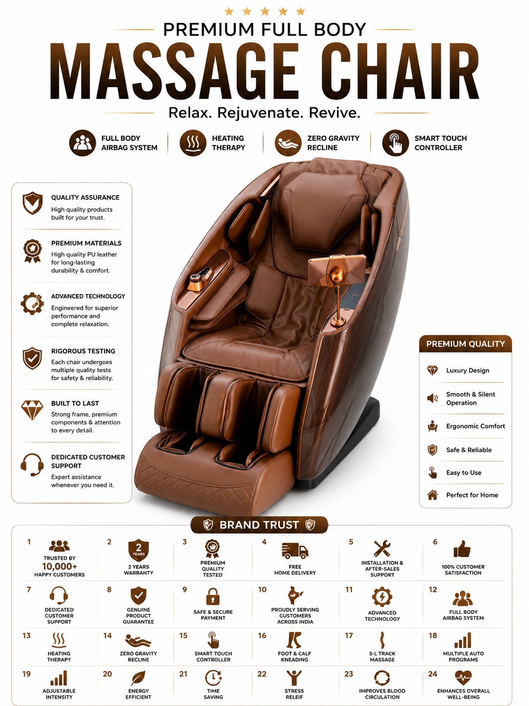 TENS ULTRA LUXURY 5D MASSAGE CHAIR - Gallery